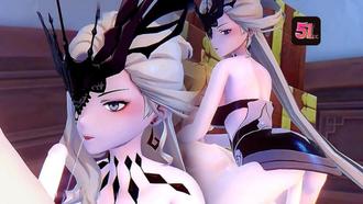  【3D原神】刻晴强制调教：胁迫旅行者履行羞耻承诺！国语中字颤抖高潮 